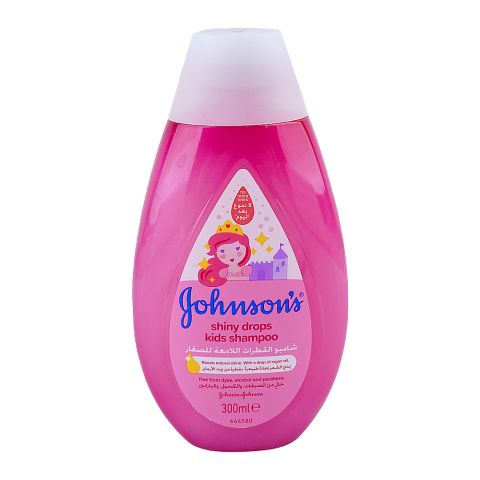 Johnson's No More Tears Shiny Drops Kids Shampoo, Dyes, Alcohol & Paraben Free, 300ml