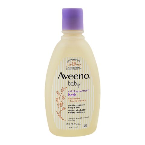 Aveeno Baby Calming Comfort Oat Extract + Lavender Scent Bath, Tear Free, 354ml