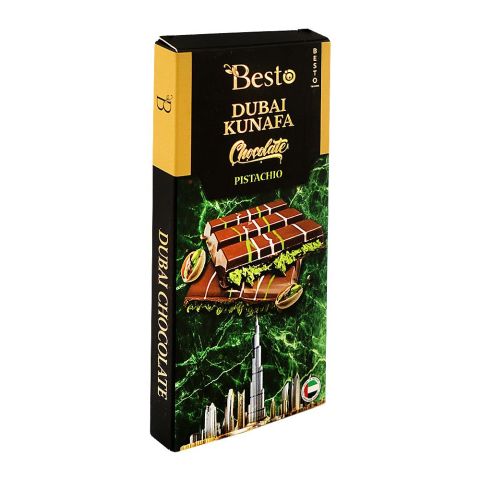 Besto Dubai Kunafa Chocolate Pistachio, 100g